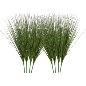 VEVOR Artificial Grass Plant, 27 inch Faux Onion Grass Fake Greenery Shrubs Plant, Premium PVC for Indoor Outdoor House Home Garden Office Room D